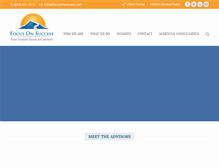 Tablet Screenshot of focusonsuccess.com